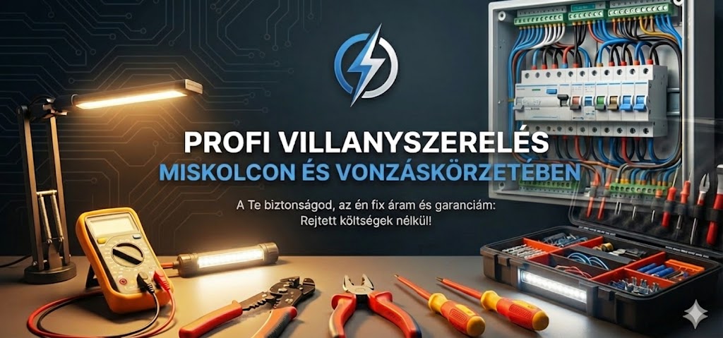 Villanyszerelés Miskolc - FixVillany munka közben